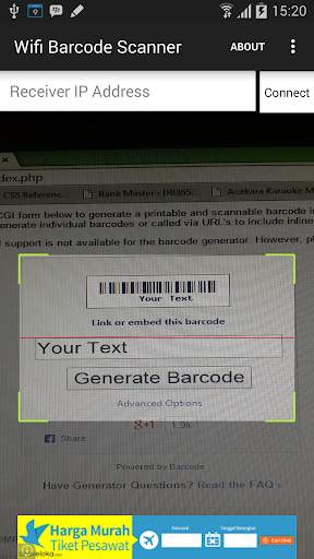 WiFi Barcode Scanner screenshot 1