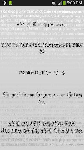 Gothic Fonts for FlipFont screenshot 7