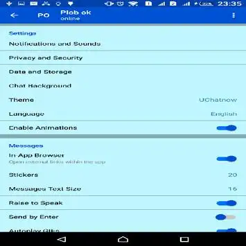 Chat messanger screenshot 2