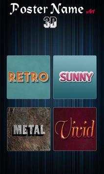 Poster Name Art 3D screenshot 5