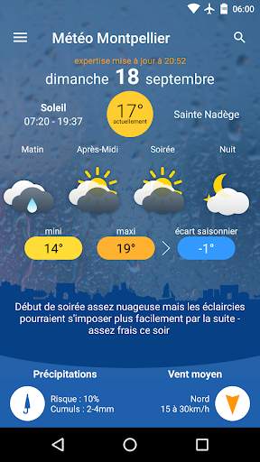 Météo Montpellier скриншот 1