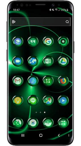 Theme Launcher - Spheres Green screenshot 4