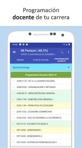 Pensum: universidades, carreras y asignaturas screenshot 2