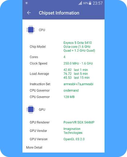 CPU Information screenshot 2