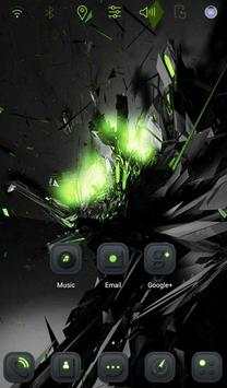 Black Big Bang Launcher theme screenshot 2