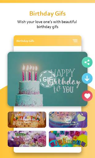 Happy Birthday GIF: Happy Birthday Cards App screenshot 3