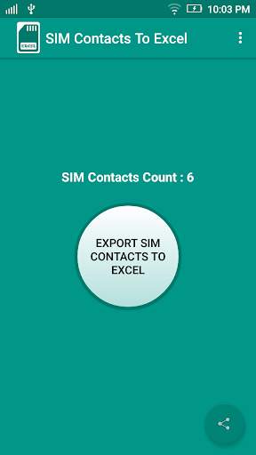 SIM Contacts To Excel screenshot 1