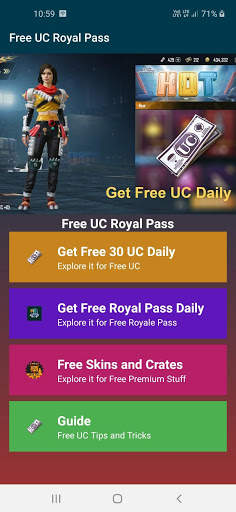 Free UC and Royal Pass 16 screenshot 1