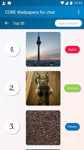 Wallpapers for chats - CORE screenshot 4