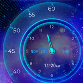 Futuristic Clock Fingerprint Lock Screen for prank icon