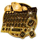 Gold Diamond Keyboard Theme 10001003