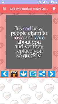 Sad Broken Heart Photos Quotes screenshot 7
