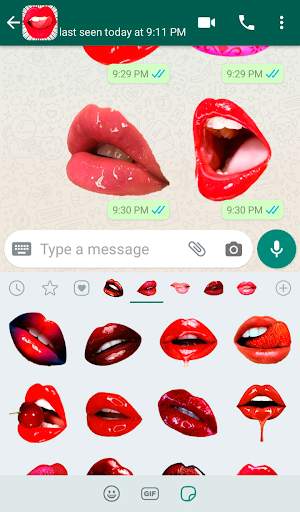 Lips Kiss Stickers for WhatsApp 💋 WAStickerApps screenshot 2