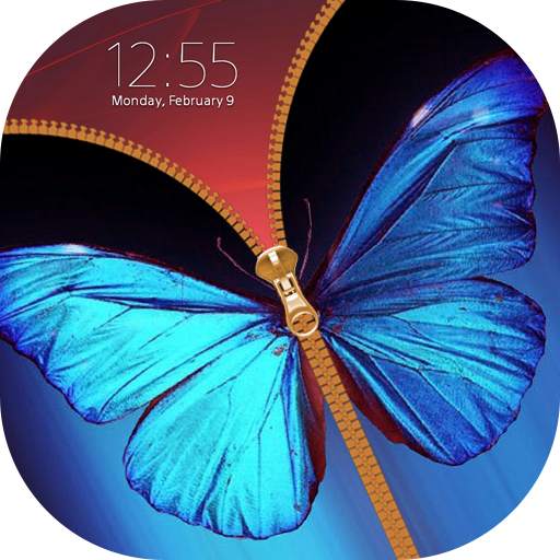 Butterfly Zipper Lock Screen 1.3