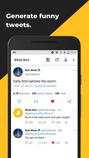 White Bird: Fake Tweet Generator screenshot 1