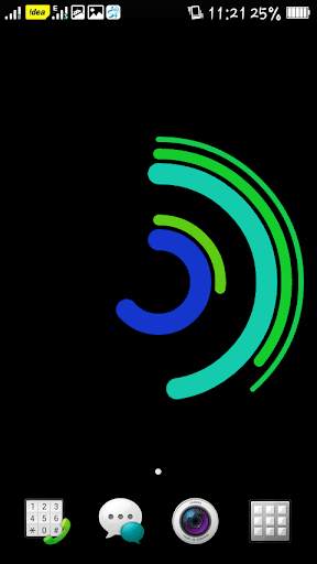 Polar Clock Live Wallpaper screenshot 1