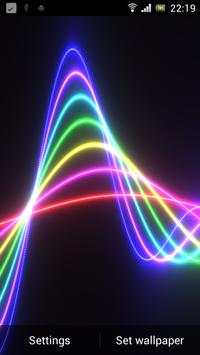 Nexus Neon Wave HD LWP screenshot 1
