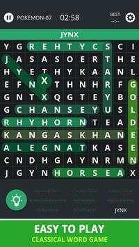 Word Search Topic Pokemon screenshot 2