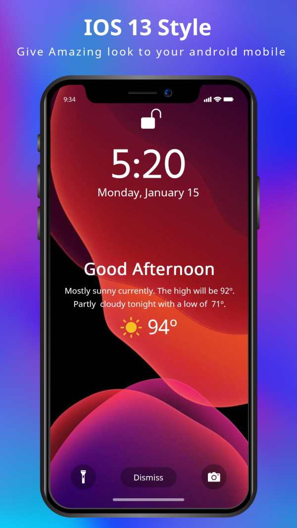 iOS 13 Launcher - control center & Lock Screen screenshot 5