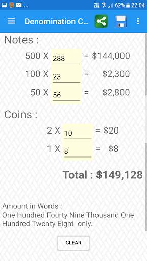 Cash CalC (Calculator) screenshot 2