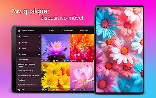Papéis de parede com flores 4K screenshot 6