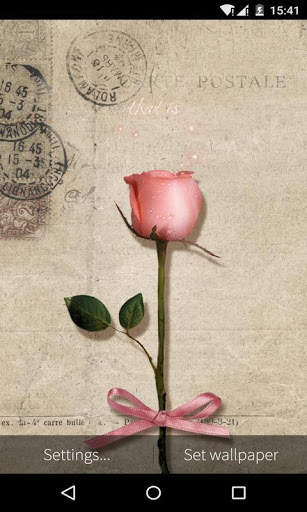 Rose And Poetry Live Wallpaper screenshot 4