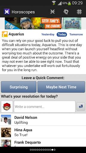 Horoscopes for Facebook screenshot 2