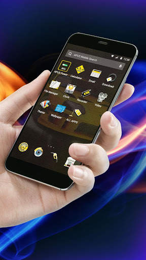 Yellow Sports Car Speed  free APUS Launcher theme screenshot 1
