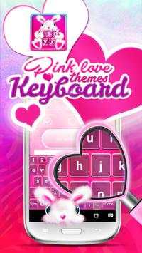 Pink Love Keyboard Themes screenshot 3