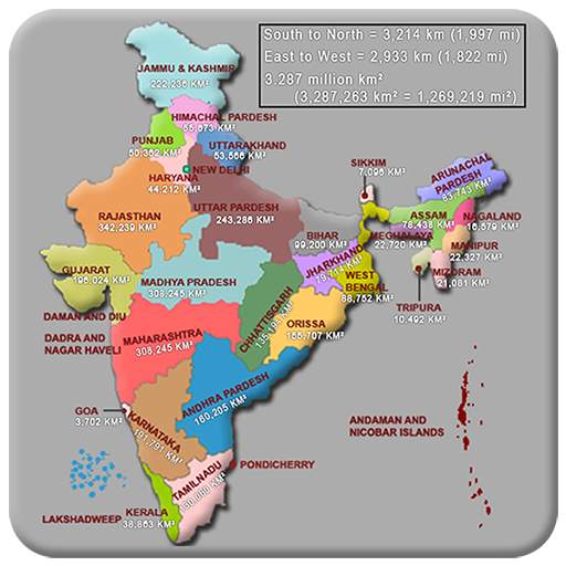 Indian State Capital & Map - City & Population Map 1.2