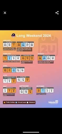 Malaysia Calendar - Calendar2U screenshot 5