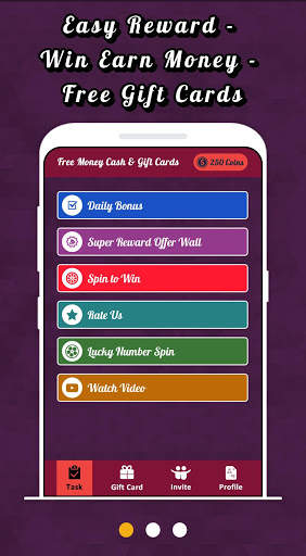 Easy Reward & Win Earn Money - Free Gift Cards स्क्रीनशॉट 2