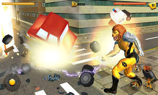 Scary Lion City Attack 1 تصوير الشاشة