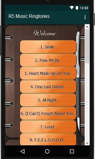 R5 Lyrics Music screenshot 1
