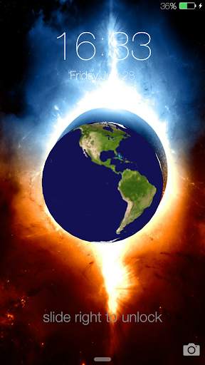 3D Earth Lock Screen screenshot 6