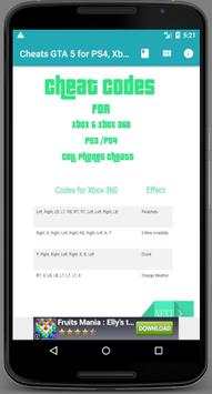 Cheats GTA 5 for PS4, Xbox, PC screenshot 1