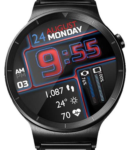 Roboxic HD WatchFace Widget Live Wallpaper screenshot 14