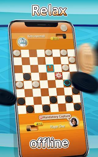 Checkers - Draughts Multiplayer Board Game screenshot 2