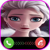 Princess Elsa call prank icon