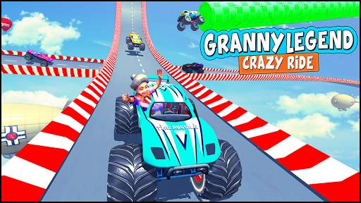 Granny Legend Crazy Ride: Car Stunts Shoot 2k20 screenshot 5