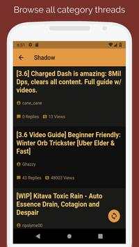 PoE Forums Browser screenshot 2