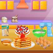 bisnis toko roti 3: memasak pancake & donat logo