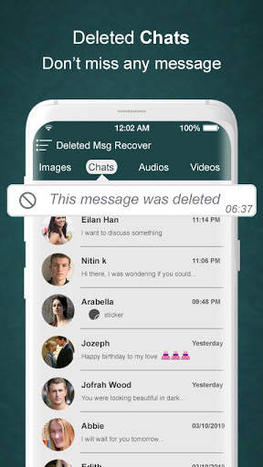 Lihat pesan yang dihapus & Pulihkan Foto screenshot 1
