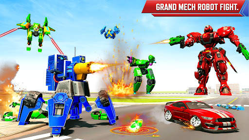 Police Truck - Robot Car Game screenshot 4