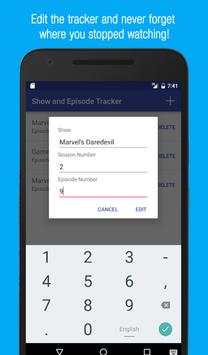 Show and Episode Tracker 3 تصوير الشاشة