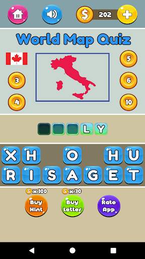 Fun Quizzes - World Map Quiz screenshot 3