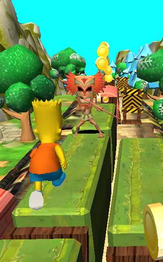 Subway Bart Dash : Jungle Sims Adventure скриншот 4