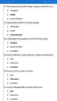 MCQS Of English Literature With Answers скриншот 3
