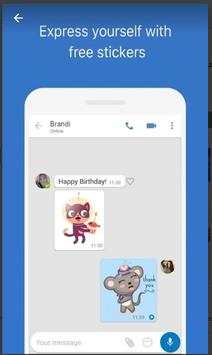 IMO Call video and chat text screenshot 3