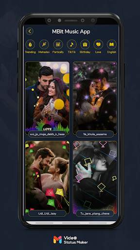 MBit Music & Video App Particle.ly & Lyrical Video screenshot 2